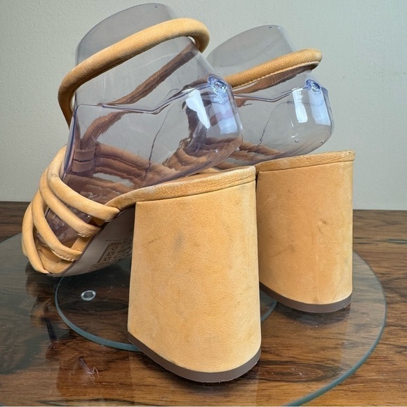 Free People Colette Cinched Heel | Hot Orange - Picture 12 of 16